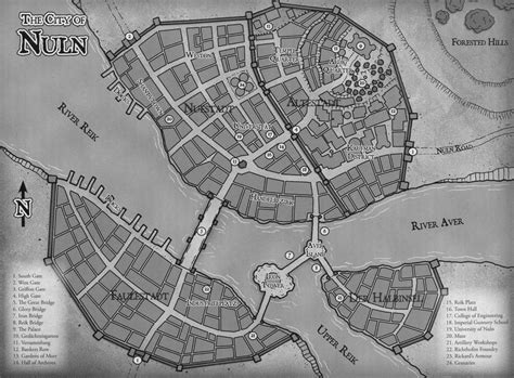 Fantasy City Map Warhammer Fantasy Roleplay Warhammer