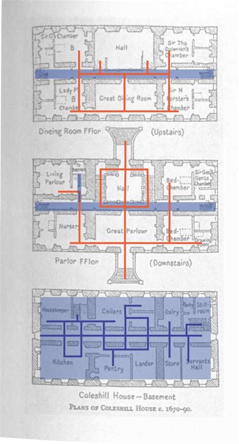 Coleshill House Berkshire Manor House Plans Architecture Plan
