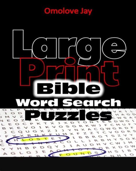 Large Print Bible Word Search Puzzles By Omolove Jay