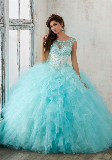 Ruffled Tulle Quinceañera Ball Gown Morilee Pretty Quinceanera