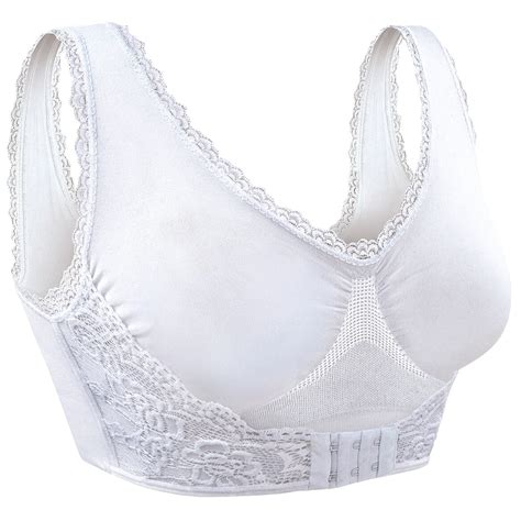 Lovely Lace Front Hook Bra Ladies Bra Easy Comforts