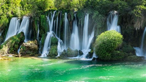 Bosnia Jungle Summer Sunshine Waterfalls River Preview