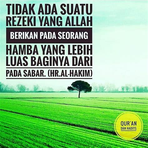 Di bawah ini termasuk rezeki alloh, kecuali…. sabar adalah rezeki yg paling luas dari Allah SWT ...