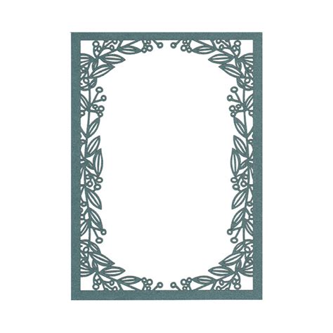 Designed for viewing both the front and back of the postcards! Vines Laser Invitation Frame