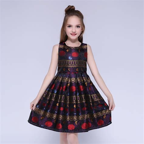 Kseniya Kids Girl Princess Dress Ball Gown Cotton Sleeveless Floral