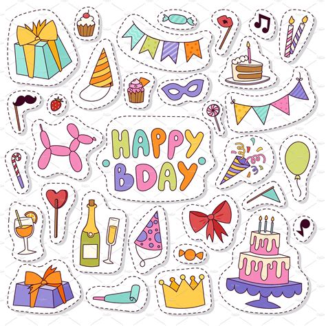 Happy birthday icons vector | Happy birthday icons, Birthday icon