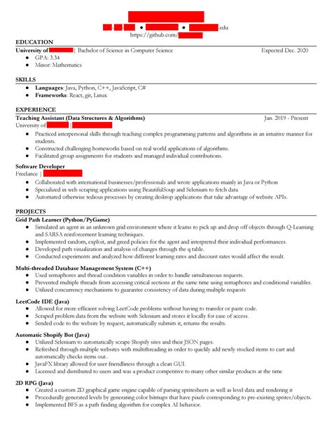 I'm a CS student with no work experience and I have one chance left for