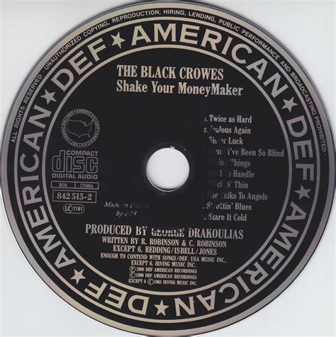 Release “shake Your Money Maker” By The Black Crowes Cover Art