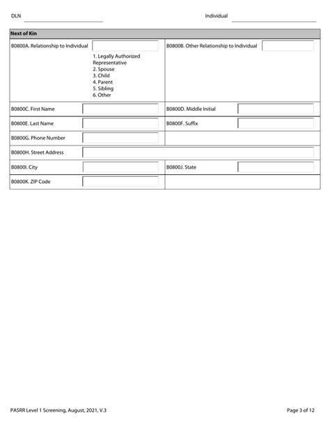 Texas Pasrr Level 1 Screening Fill Out Sign Online And Download Pdf