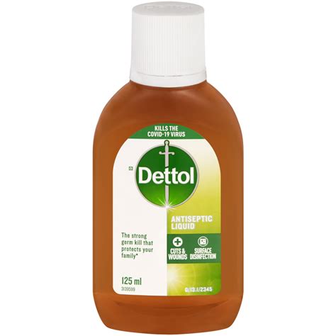 Dettol Antiseptic Liquid 125ml Antiseptics And Disinfectants First