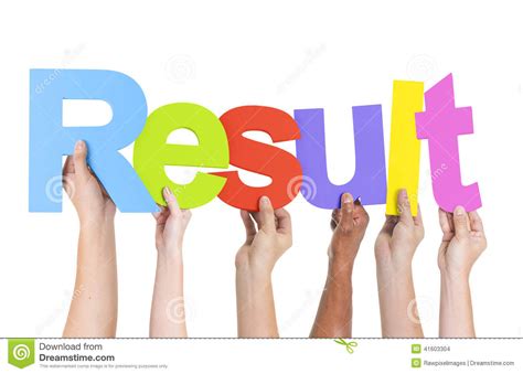 Diverse Hands Holding The Word Result Stock Photo - Image of diversity 