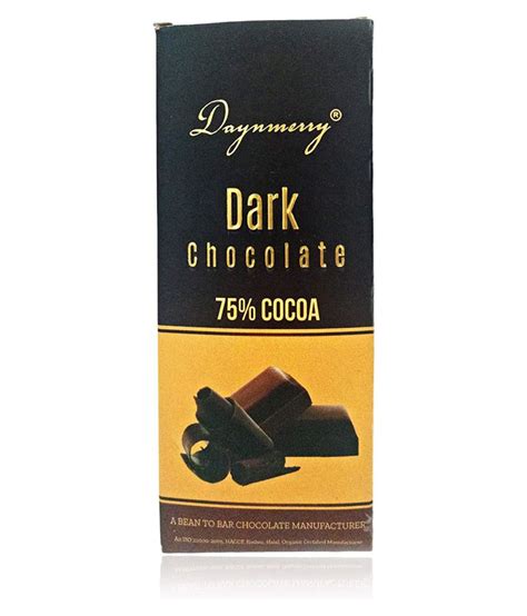 Daynmerry 75 Dark Chocolate Plain Dark Chocolate 165 G Pack Of 3 Buy