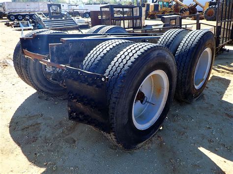Cutoff Mack Truck Frame W Drive Axle Tires And Rims A 1