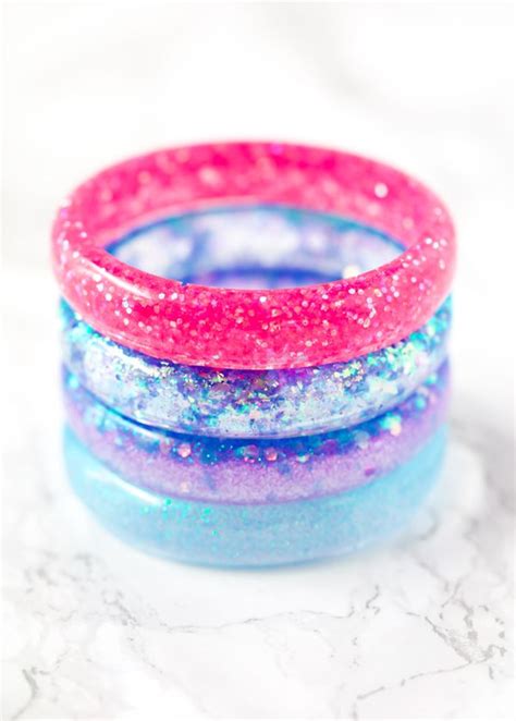 Resin Glitter Bracelets Resin Bangles How To Make Glitter How To