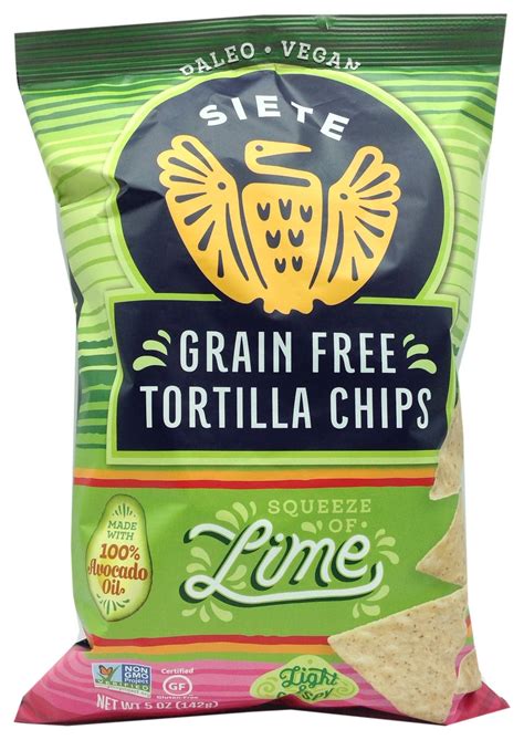 siete foods grain free tortilla chips 5 oz sprinkle of sea salt in 2022 grain foods