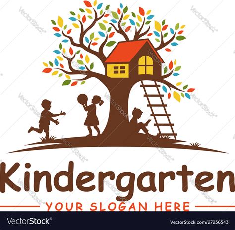 Kindergarten Logo Royalty Free Vector Image Vectorstock