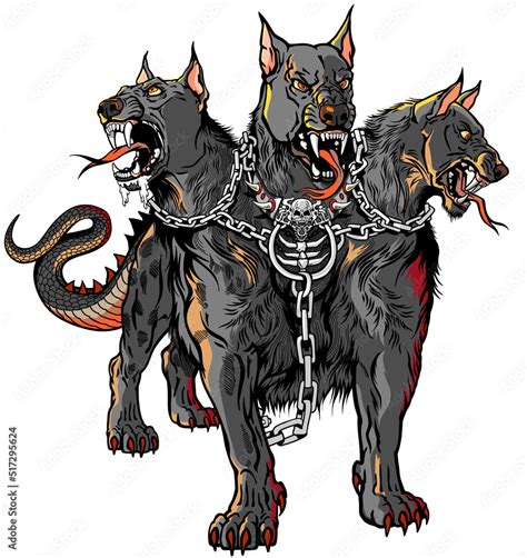 Cerberus Hellhound Mythological Three Headed Dog The Guard Of The