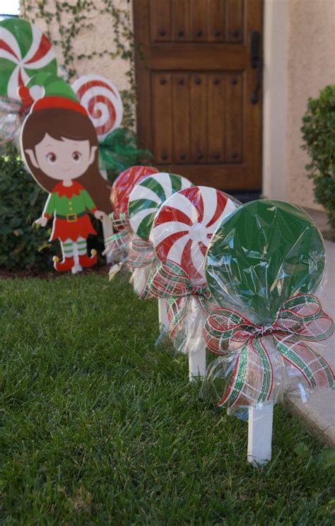 So make it your year to stand out. Wooden Christmas Lollipops for your yard! -Cute and ...