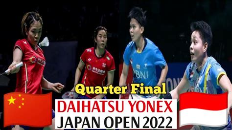 Sengit Japan Open 2022 MD Apriyani Rahayu Siti Fadia Silva Ramadhanti