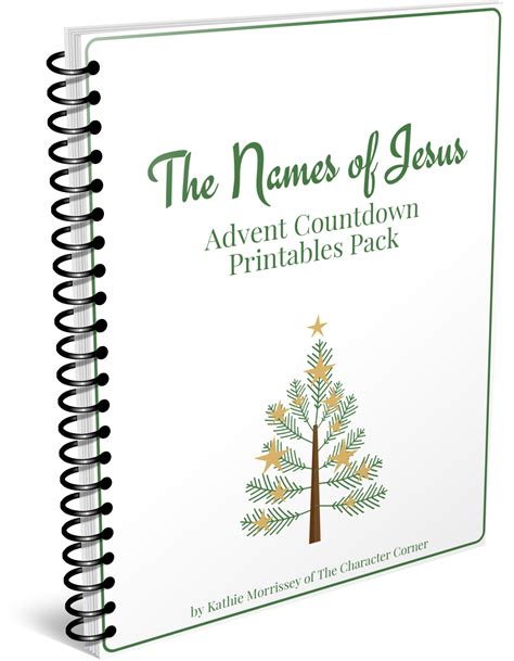 Spiral Cover Names Of Jesus Advent Countdown The Character Reverse