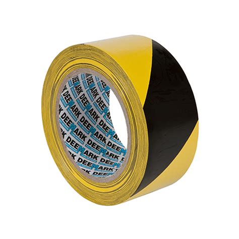Black And Yellow Floor Tape 50mmx33m Solmedia