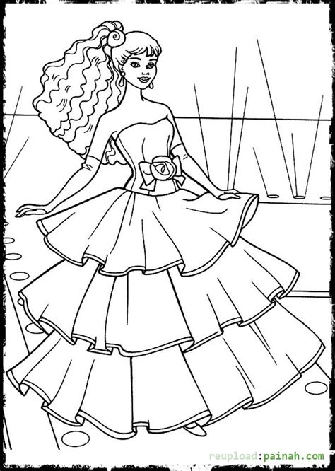 Coloring Pages Of Fashion Dresses at GetDrawings | Free download