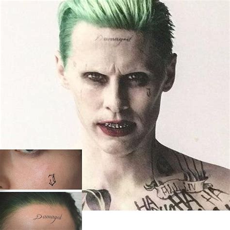 Joker Face Tattoos Jared Leto