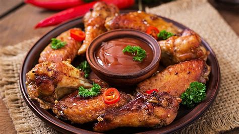 Hd Wallpaper Chicken Wings Fried Food Cuisine Animal Source Foods