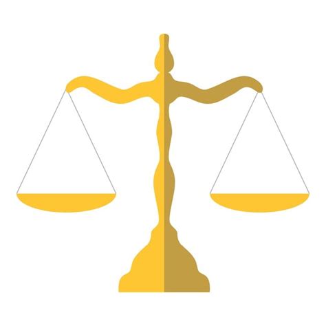 Scales Of Justice Icon Flat Style Justice Scale Icon Png And Vector