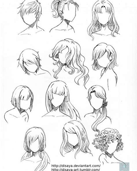 Pin By Aynur Piral On Draw Tips How To Draw Anime Hair How To Draw