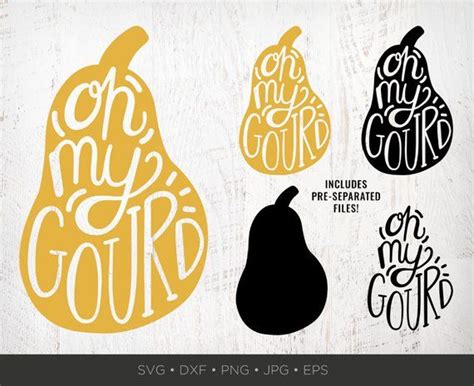 Oh My Gourd Svg Clipart Funny Fall Svg Cute Pumpkin Png Fall Svg