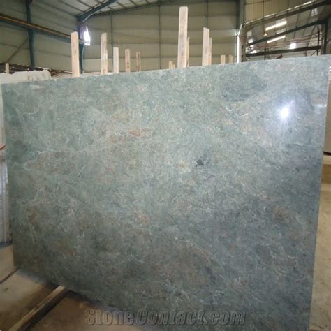 Teal Green Granite Slab Tile From China