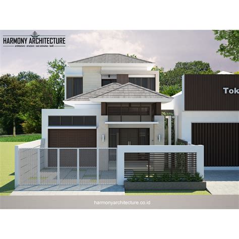 Desain Rumah Minimalis Modern 2 Lantai (Lahan 8 x 13) | Shopee Indonesia