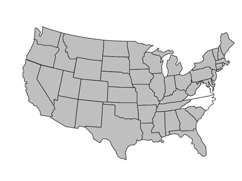 Highlighted United States Map Clip Art At Clkercom Vector Clip Art Images