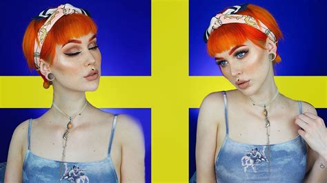 Speaking Swedish Only Makeup Tutorial Evelina Forsell Youtube