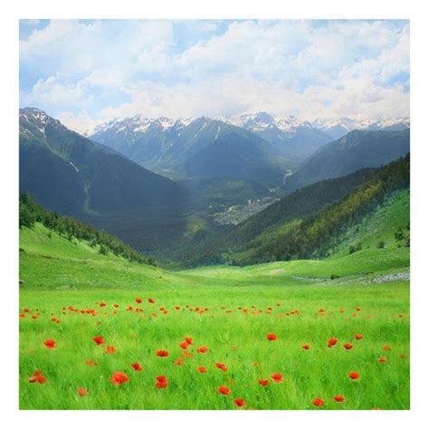 East Urban Home Alpine Meadow Photographic Print On Canvas Nature