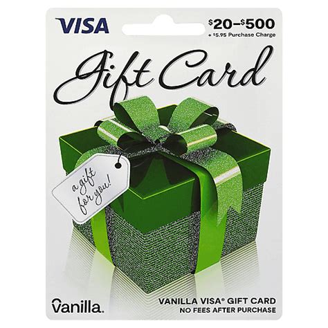 Visa Gift Card Vanilla 20 500 1 Ea Shop VG S Grocery