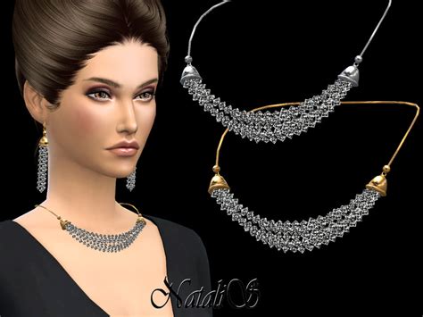 The Sims Resource Nataliscrystal Multi Strand Necklace