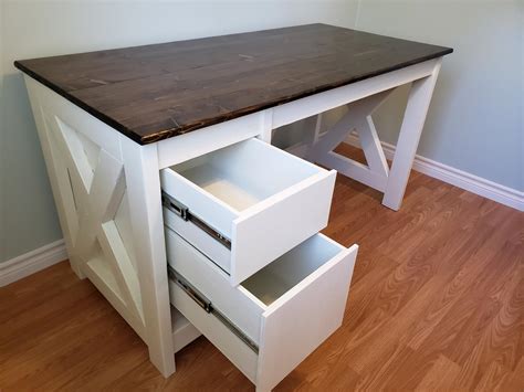 Free plans made possible by our sponsors. Farmhouse X Desk | Ana White