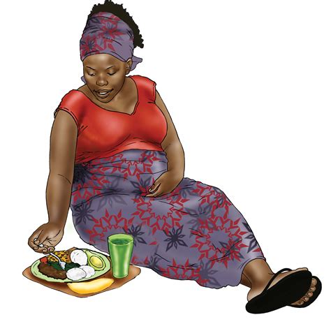 Maternal Nutrition Pregnant Woman Eating Healthy Meal 02 Nigeria Iycf Image Bank