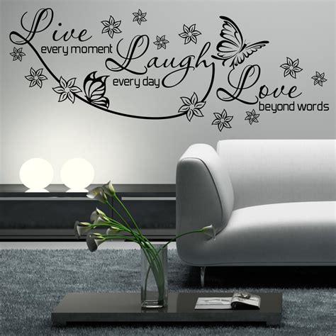 Live Laugh Love Wall Decal Wall Art Sticker Lounge Room Quote
