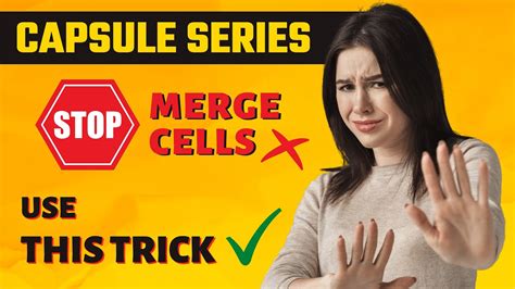 Merge Cells Using Center Across Selection In Excel Capsule Series Vivekananda Sinha Video
