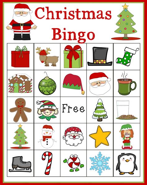Free Printable Christmas Bingo Cards For Kids