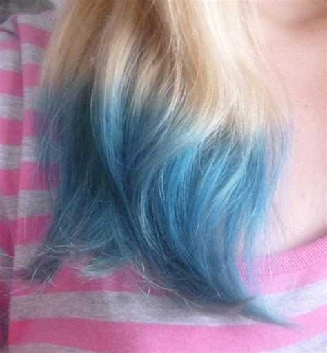 Welcome To The Madness~ Blue Dip Dye~