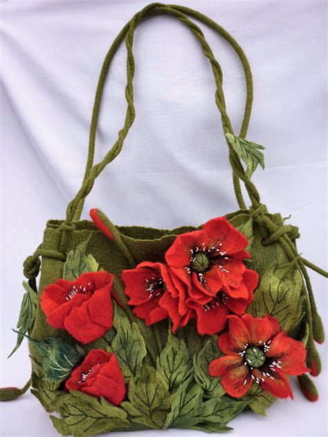 Poppy Handbags Poppies Red Bags Summer Tote Exclusive Birthday Etsy