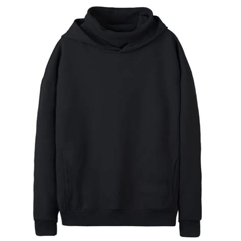 8xl 9xl High Collar Hoodies Solid Cotton Outerwear Large Turn Down