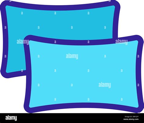 Sleeping Pillows Icon Vector Outline Illustration Stock Vector Image
