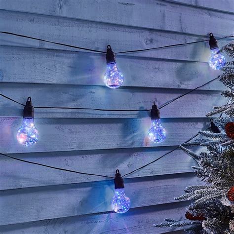10 Twinkling Bulb Copper Wire Led Connectable Outdoor Christmas String