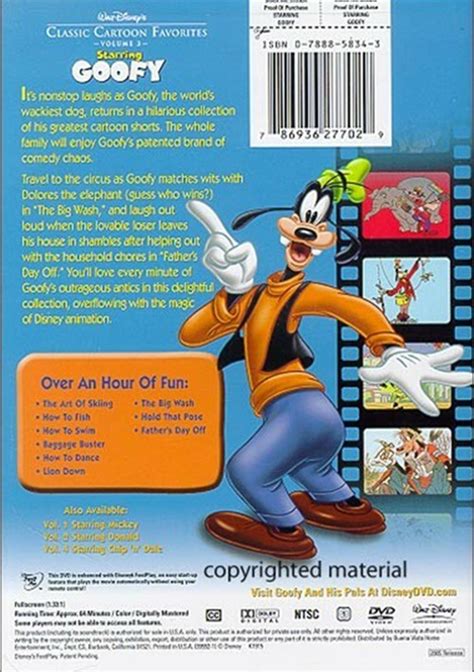 Classic Cartoon Favorites Volume 3 Starring Goofy Dvd 2005 Dvd