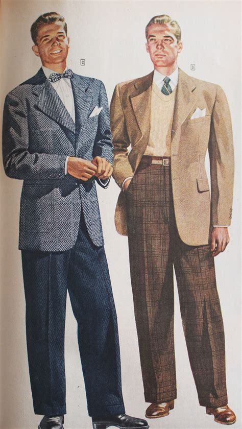 Detailed 1940s Mens Fashion History For Everyday Man Business Suits